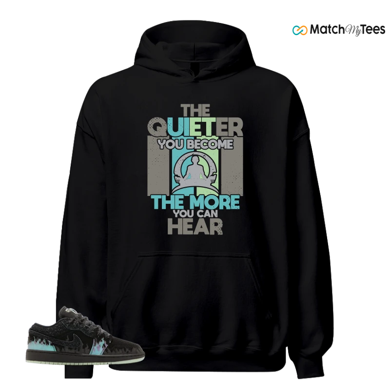 NIKE AIR JORDAN 1 LOW HALLOWEEN BLACK CAT SNEAKER Matching Tees hoodie