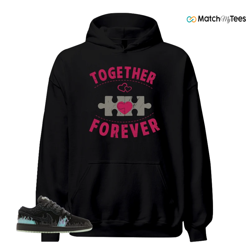 NIKE AIR JORDAN 1 LOW HALLOWEEN BLACK CAT SNEAKER Matching Tees hoodie