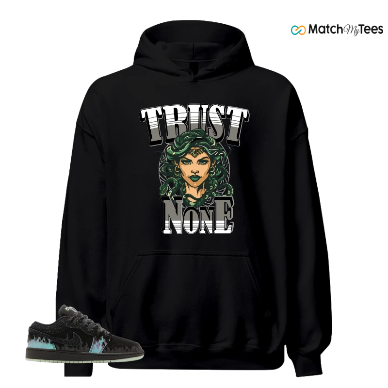 NIKE AIR JORDAN 1 LOW HALLOWEEN BLACK CAT SNEAKER Matching Tees hoodie