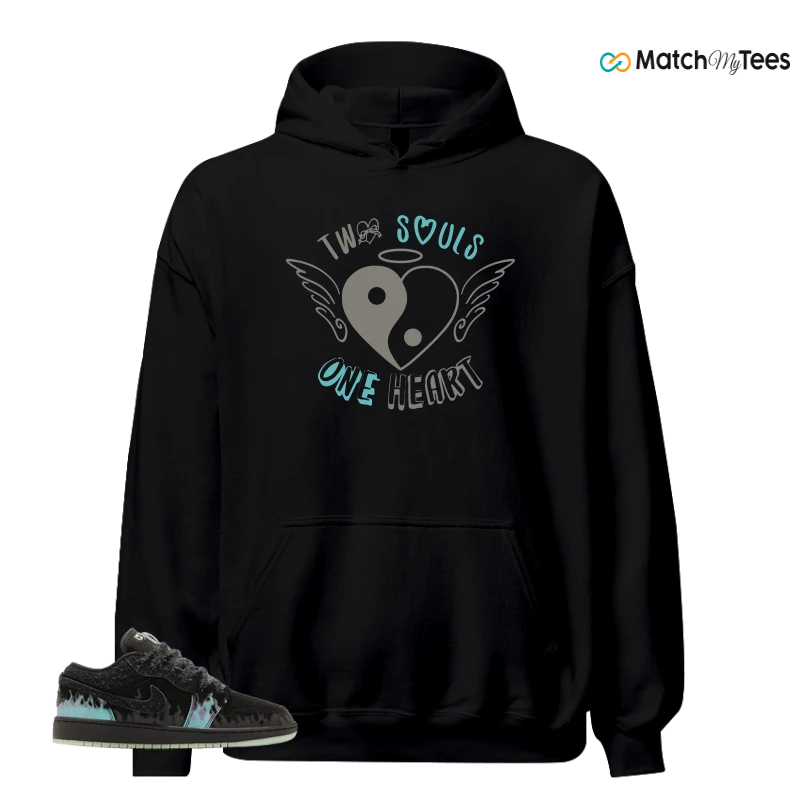 NIKE AIR JORDAN 1 LOW HALLOWEEN BLACK CAT SNEAKER Matching Tees hoodie