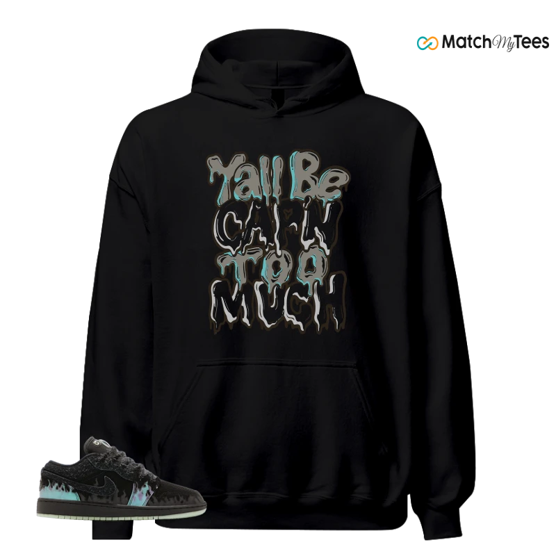 NIKE AIR JORDAN 1 LOW HALLOWEEN BLACK CAT SNEAKER Matching Tees hoodie