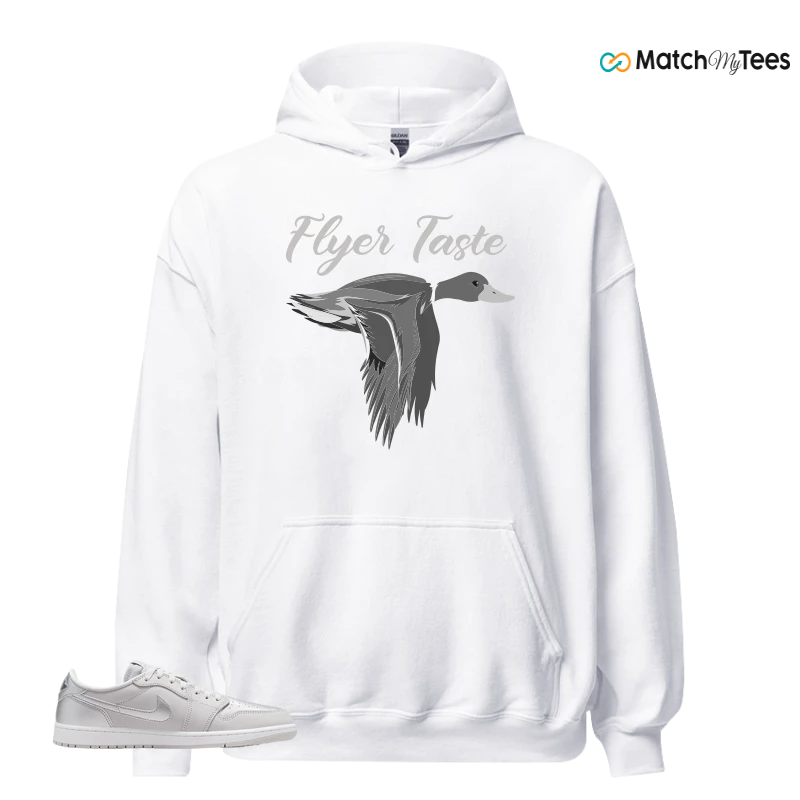 NIKE AIR JORDAN 1 LOW OG METALLIC SILVER SNEAKER Matching Tees hoodie