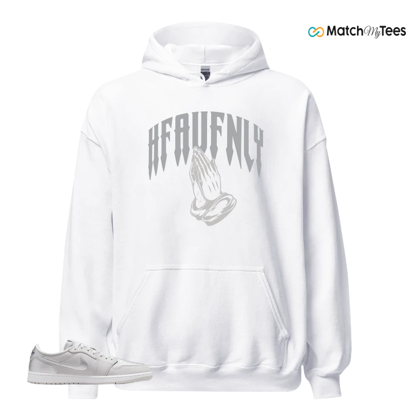 NIKE AIR JORDAN 1 LOW OG METALLIC SILVER SNEAKER Matching Tees hoodie