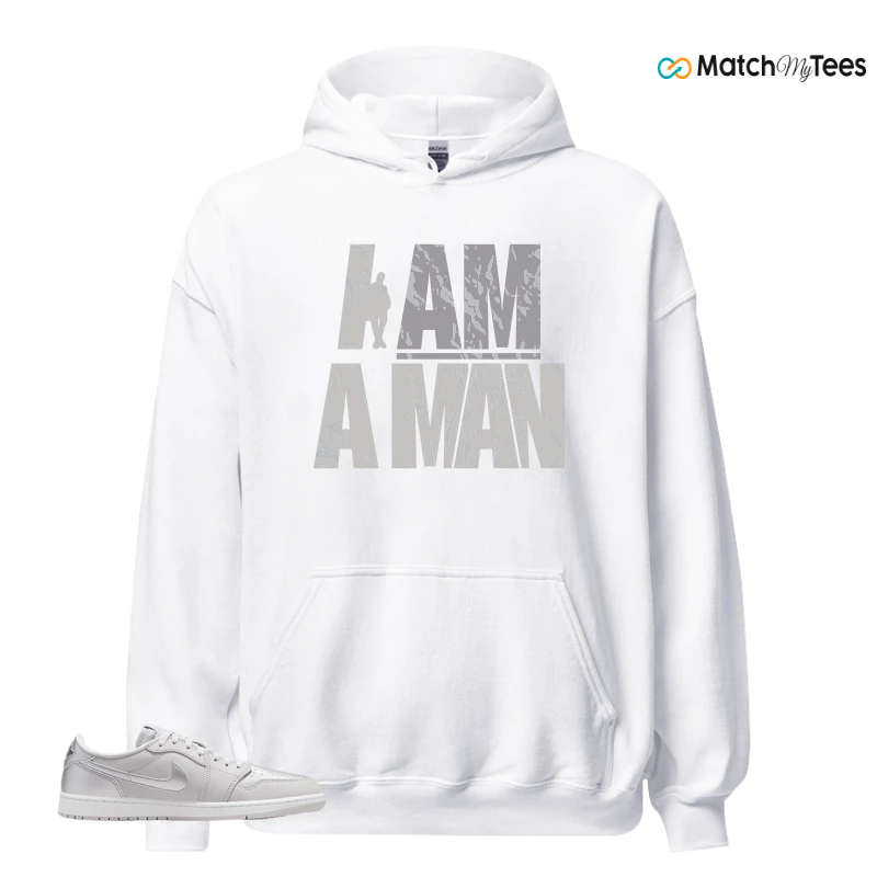 NIKE AIR JORDAN 1 LOW OG METALLIC SILVER SNEAKER Matching Tees hoodie