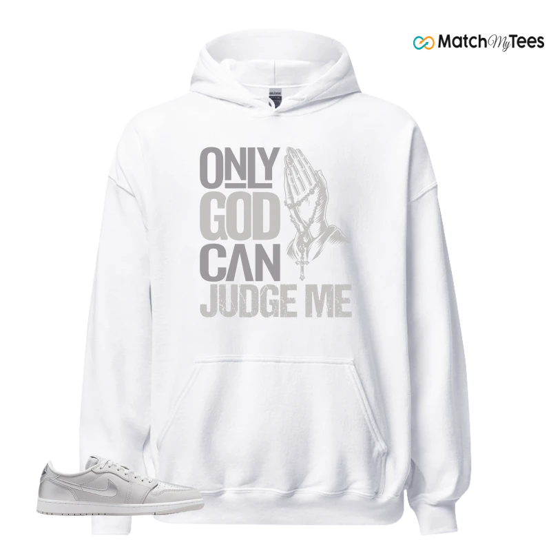NIKE AIR JORDAN 1 LOW OG METALLIC SILVER SNEAKER Matching Tees hoodie