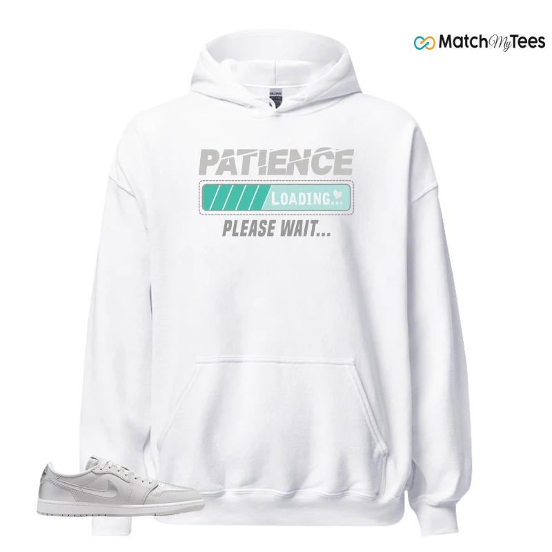 NIKE AIR JORDAN 1 LOW OG METALLIC SILVER SNEAKER Matching Tees hoodie