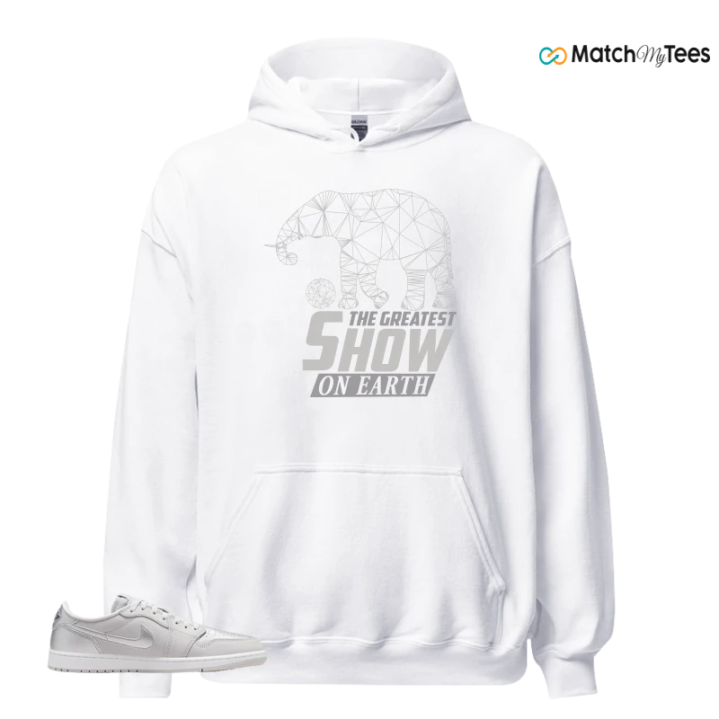 NIKE AIR JORDAN 1 LOW OG METALLIC SILVER SNEAKER Matching Tees hoodie