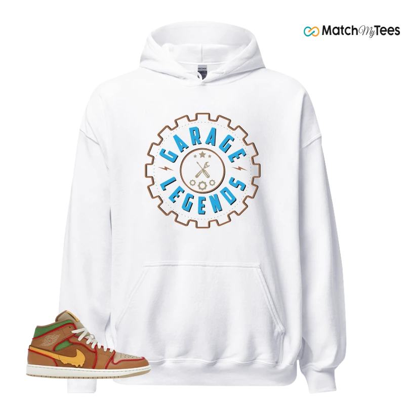 NIKE AIR JORDAN 1 MID SE CHEESEBURGER SNEAKER Matching Tees hoodie