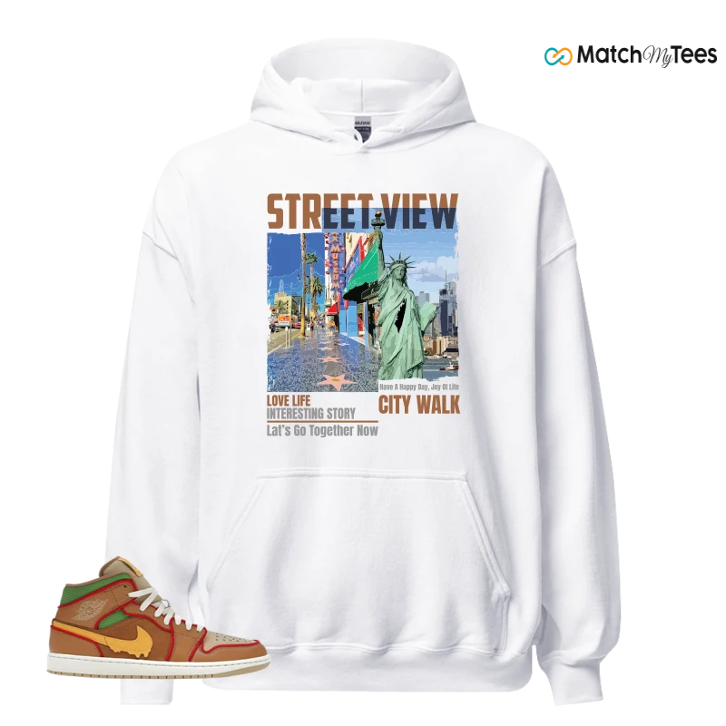 NIKE AIR JORDAN 1 MID SE CHEESEBURGER SNEAKER Matching Tees hoodie