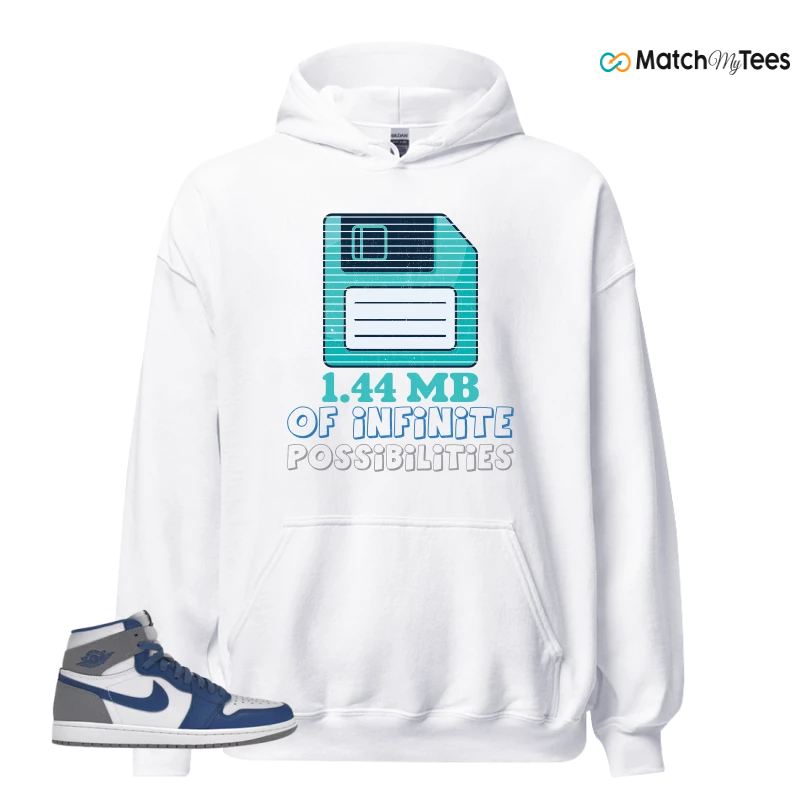 NIKE AIR JORDAN 1 RETRO HIGH OG TRUE BLUE SNEAKER Matching Tees hoodie