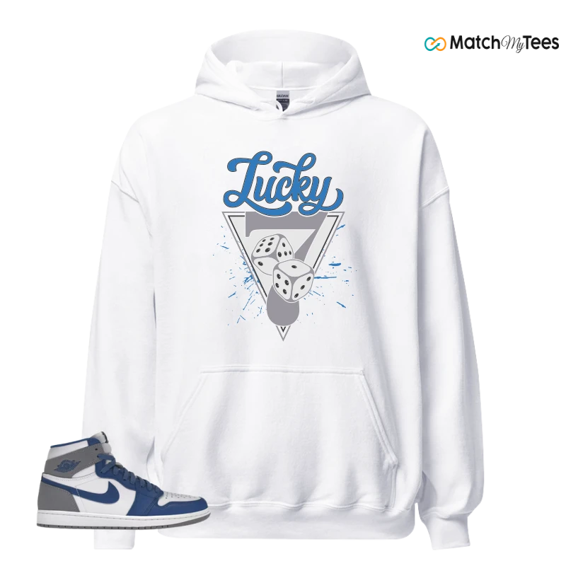 NIKE AIR JORDAN 1 RETRO HIGH OG TRUE BLUE SNEAKER Matching Tees hoodie