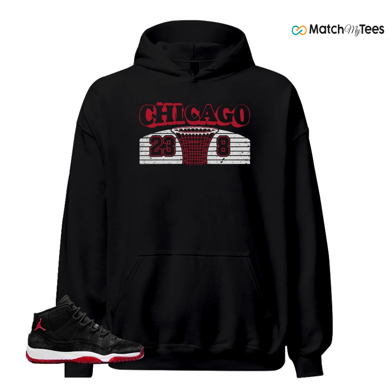 NIKE AIR JORDAN 11 BRED VELVET WMNS SNEAKER Matching Tees hoodie