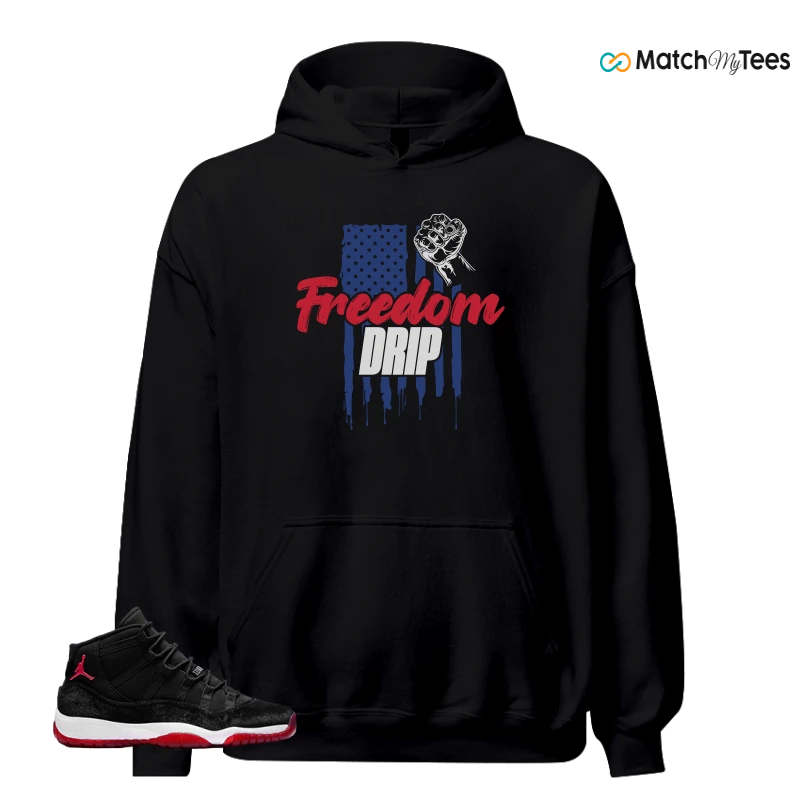 NIKE AIR JORDAN 11 BRED VELVET WMNS SNEAKER Matching Tees hoodie