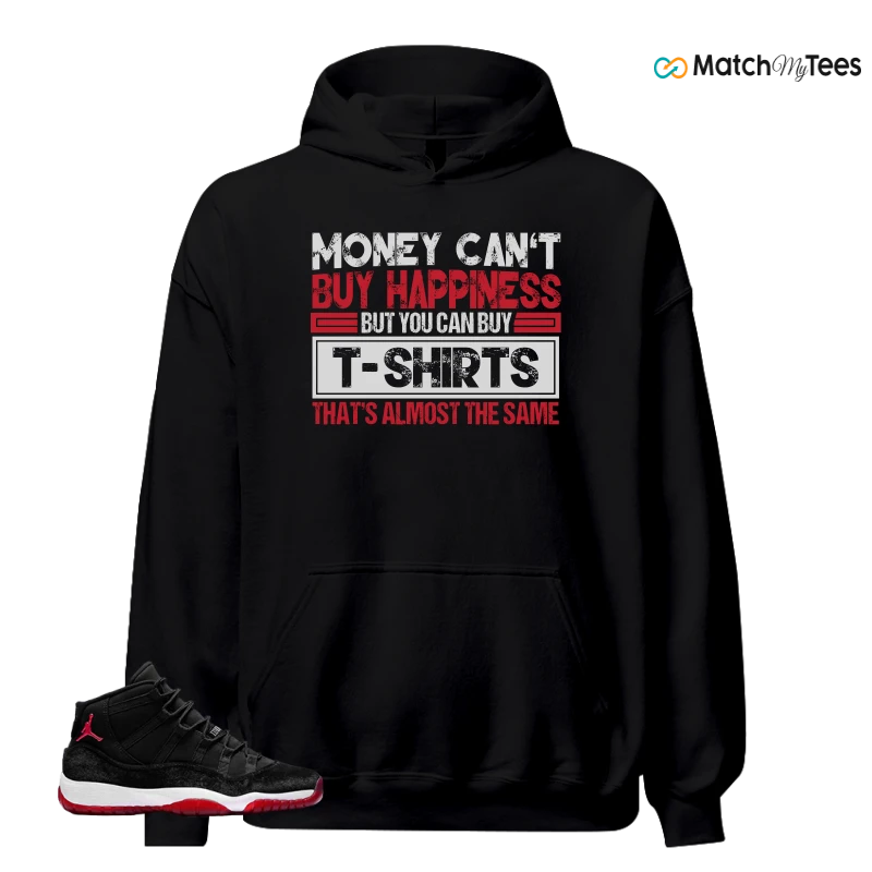 NIKE AIR JORDAN 11 BRED VELVET WMNS SNEAKER Matching Tees hoodie