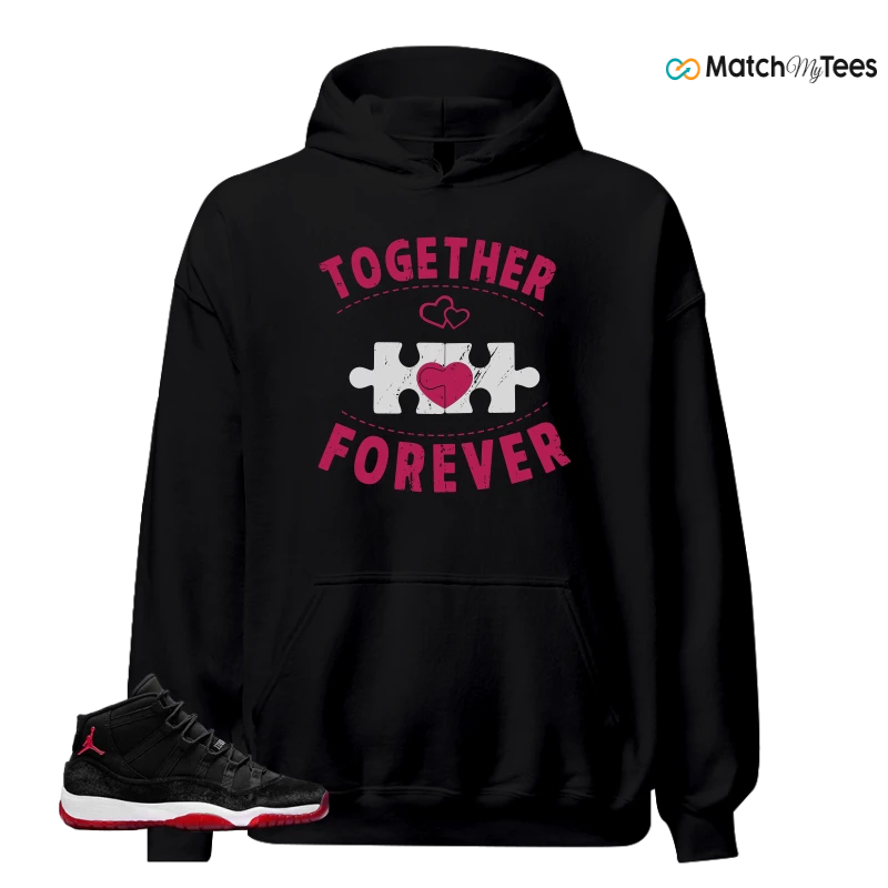 NIKE AIR JORDAN 11 BRED VELVET WMNS SNEAKER Matching Tees hoodie