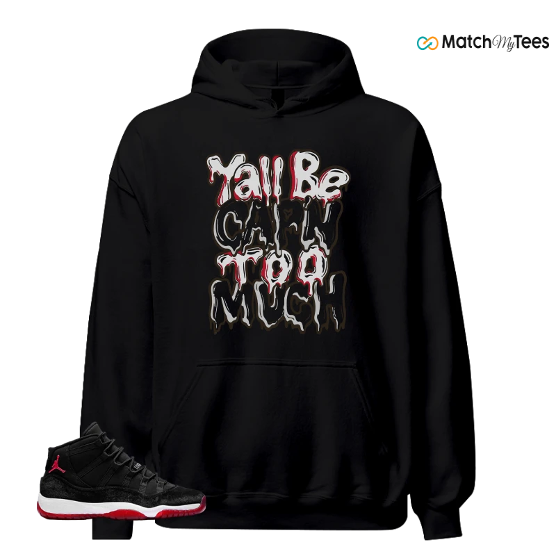 NIKE AIR JORDAN 11 BRED VELVET WMNS SNEAKER Matching Tees hoodie