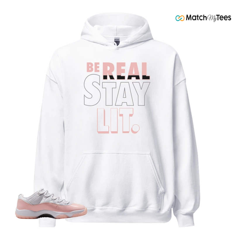 NIKE AIR JORDAN 11 LOW LEGEND PINK WMNS SNEAKER Matching Tees Hoodie for Men