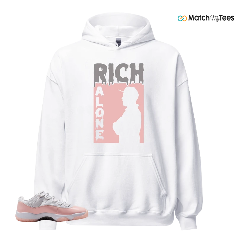 NIKE AIR JORDAN 11 LOW LEGEND PINK WMNS SNEAKER Matching Tees Hoodie for Men