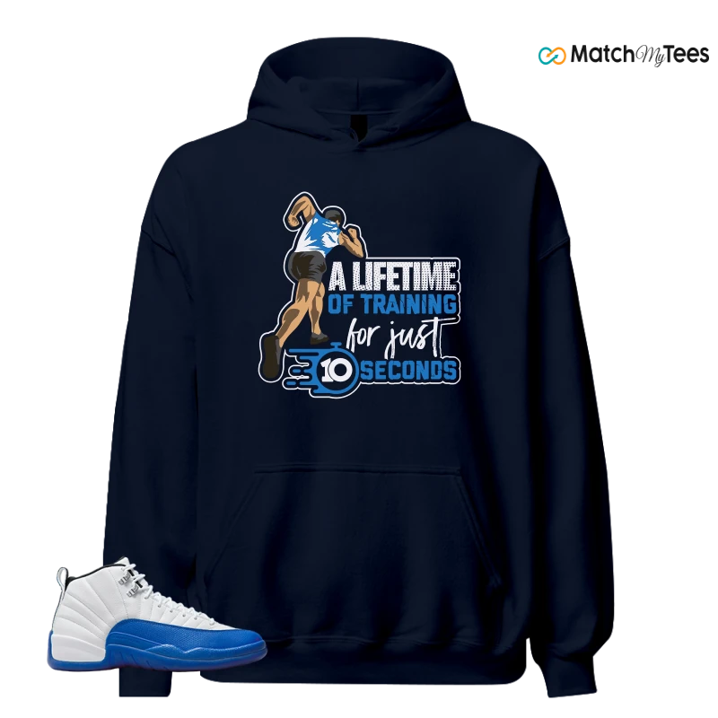 NIKE AIR JORDAN 12 BLUEBERRY SNEAKER Matching Tees hoodie