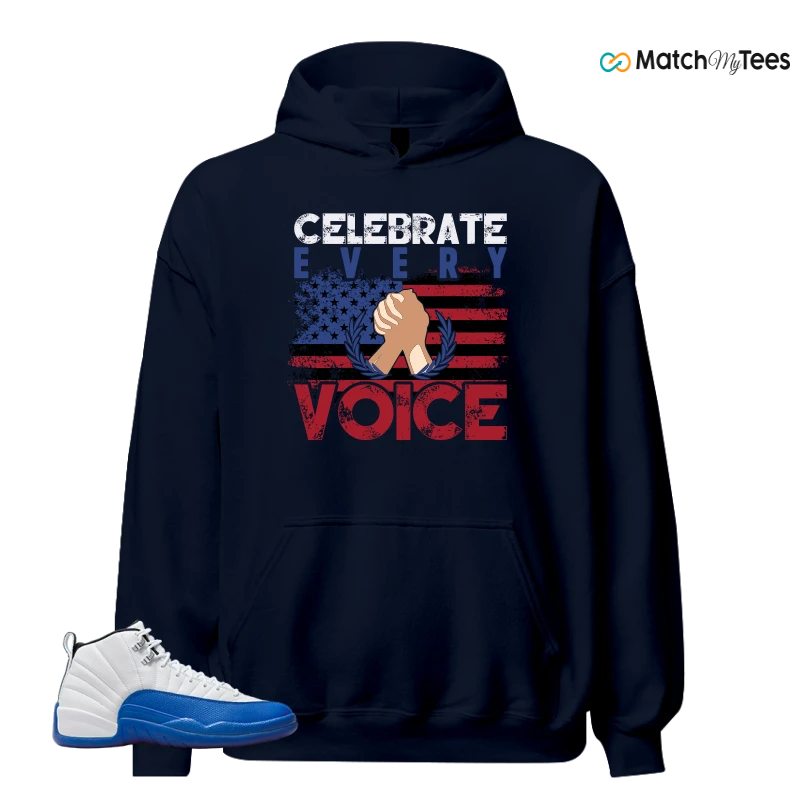 NIKE AIR JORDAN 12 BLUEBERRY SNEAKER Matching Tees hoodie