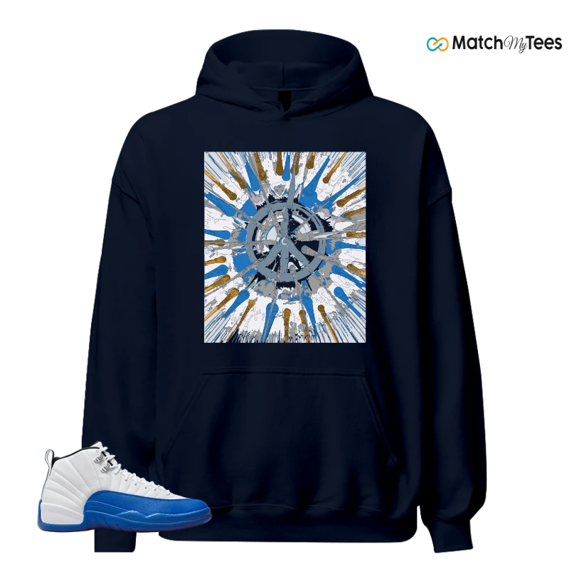 NIKE AIR JORDAN 12 BLUEBERRY SNEAKER Matching Tees hoodie