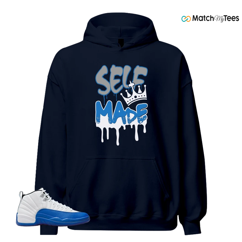 NIKE AIR JORDAN 12 BLUEBERRY SNEAKER Matching Tees Hoodie for Men