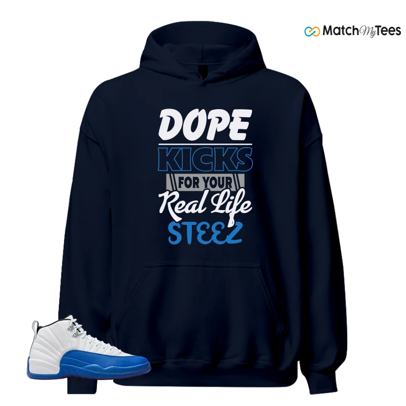 NIKE AIR JORDAN 12 BLUEBERRY SNEAKER Matching Tees hoodie
