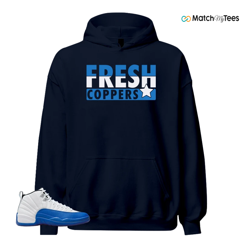 NIKE AIR JORDAN 12 BLUEBERRY SNEAKER Matching Tees hoodie