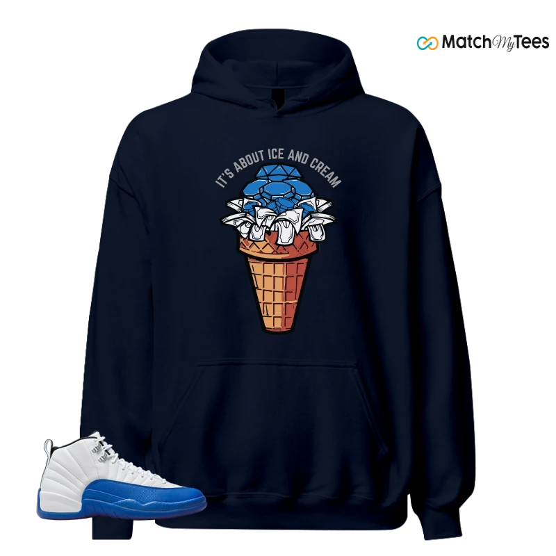 NIKE AIR JORDAN 12 BLUEBERRY SNEAKER Matching Tees hoodie