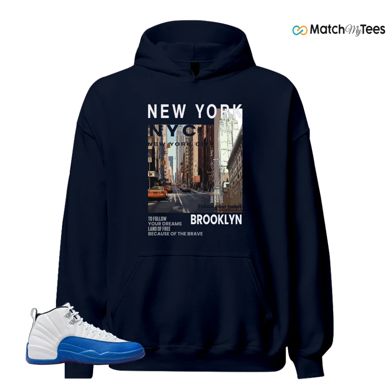 NIKE AIR JORDAN 12 BLUEBERRY SNEAKER Matching Tees hoodie