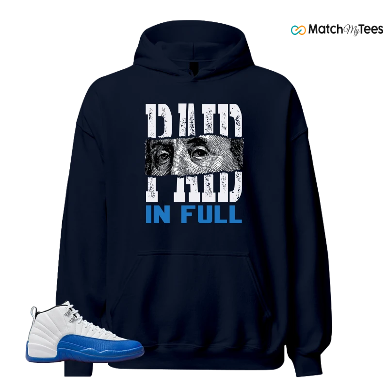 NIKE AIR JORDAN 12 BLUEBERRY SNEAKER Matching Tees Hoodie for Men