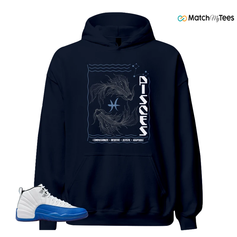 NIKE AIR JORDAN 12 BLUEBERRY SNEAKER Matching Tees Hoodie for Men