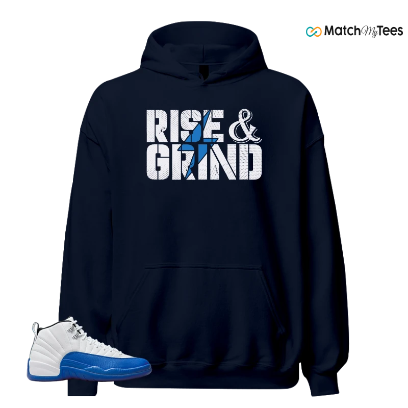 NIKE AIR JORDAN 12 BLUEBERRY SNEAKER Matching Tees hoodie
