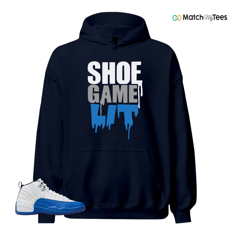 NIKE AIR JORDAN 12 BLUEBERRY SNEAKER Matching Tees hoodie