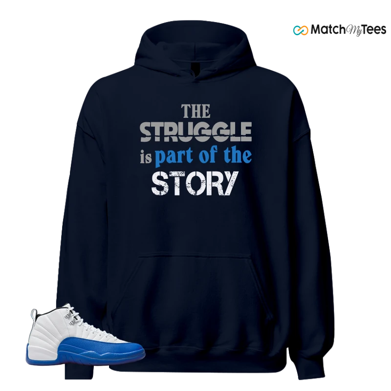 NIKE AIR JORDAN 12 BLUEBERRY SNEAKER Matching Tees hoodie