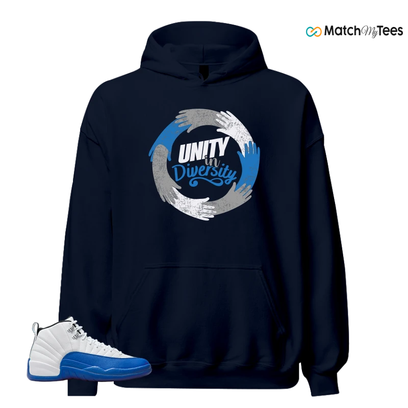 NIKE AIR JORDAN 12 BLUEBERRY SNEAKER Matching Tees hoodie