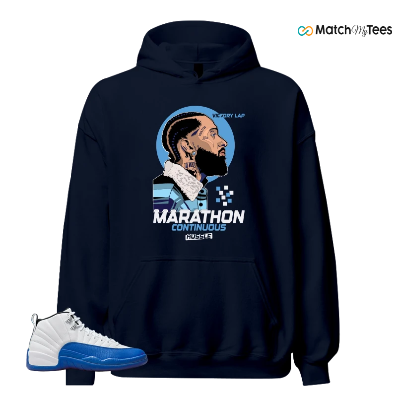 NIKE AIR JORDAN 12 BLUEBERRY SNEAKER Matching Tees hoodie