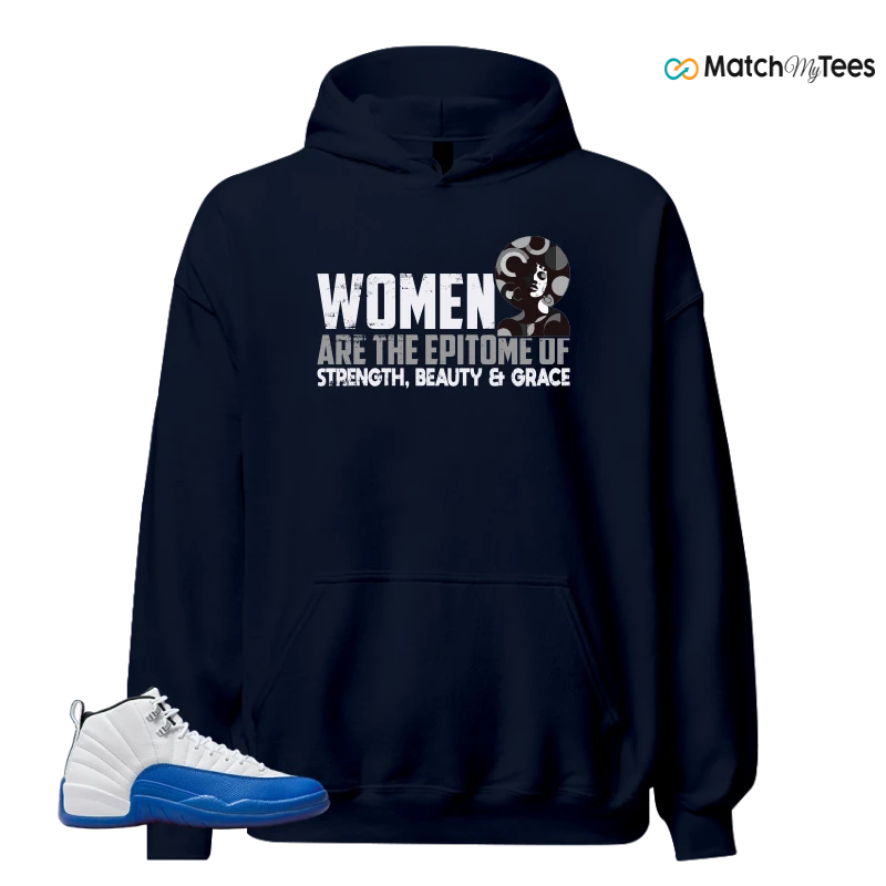 NIKE AIR JORDAN 12 BLUEBERRY SNEAKER Matching Tees hoodie