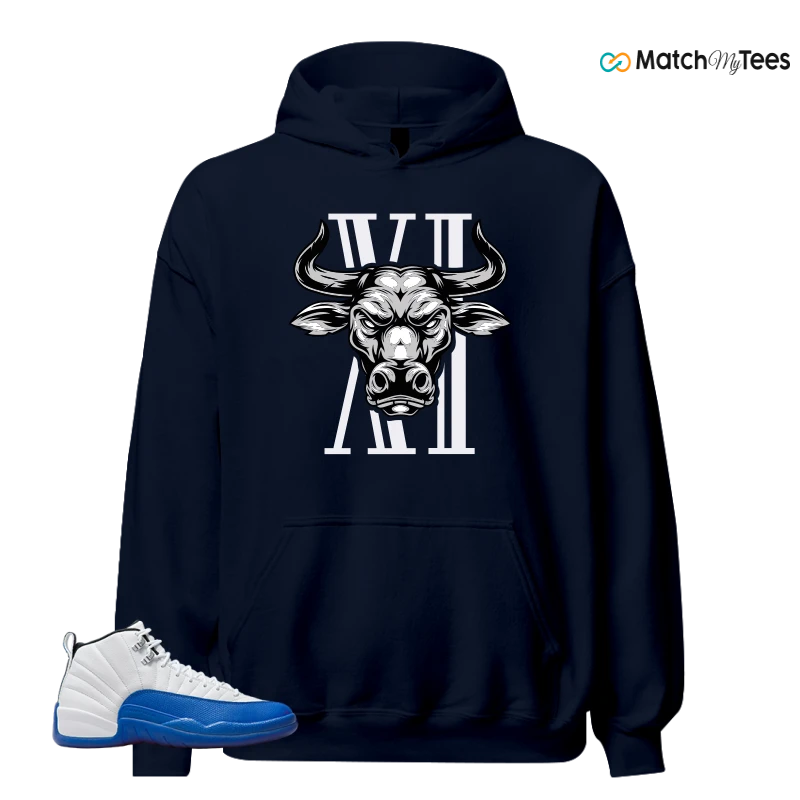 NIKE AIR JORDAN 12 BLUEBERRY SNEAKER Matching Tees hoodie