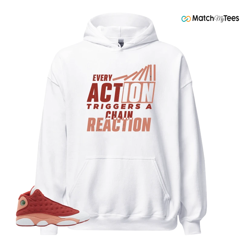 NIKE AIR JORDAN 13 DUNE RED SNEAKER Matching Tees hoodie