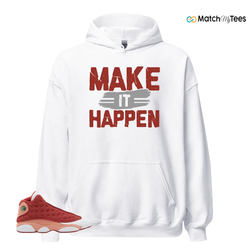 NIKE AIR JORDAN 13 DUNE RED SNEAKER Matching Tees Hoodie for Men