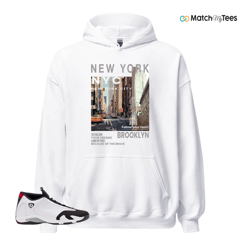 NIKE AIR JORDAN 14 BLACK TOE 2024 SNEAKER Matching Tees hoodie