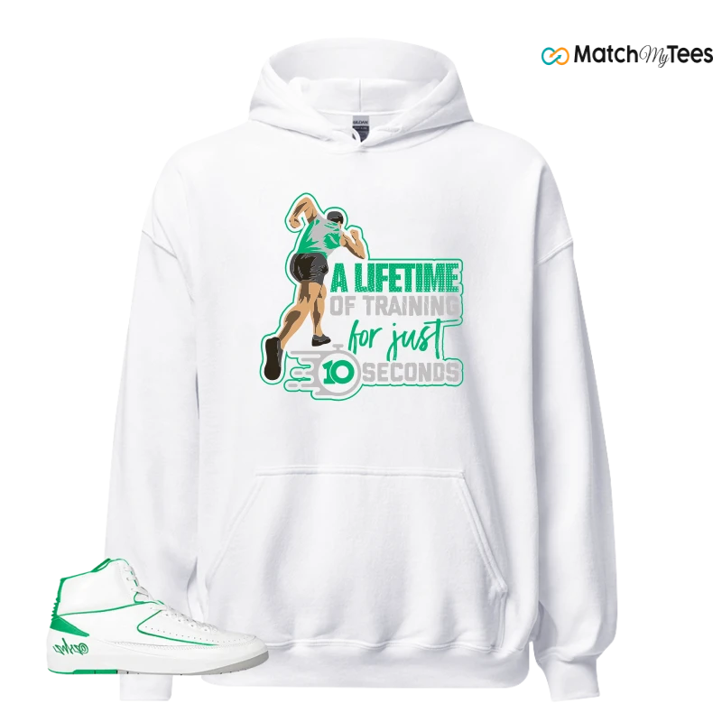 NIKE AIR JORDAN 2 RETRO LUCKY GREEN SNEAKER Matching Tees hoodie