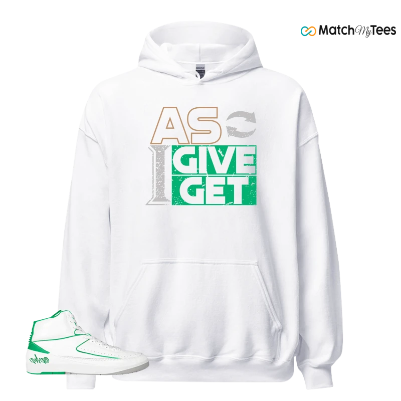 NIKE AIR JORDAN 2 RETRO LUCKY GREEN SNEAKER Matching Tees hoodie