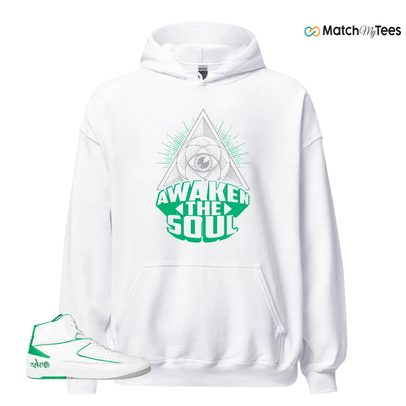 NIKE AIR JORDAN 2 RETRO LUCKY GREEN SNEAKER Matching Tees hoodie