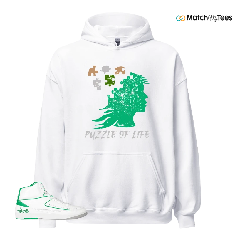 NIKE AIR JORDAN 2 RETRO LUCKY GREEN SNEAKER Matching Tees hoodie