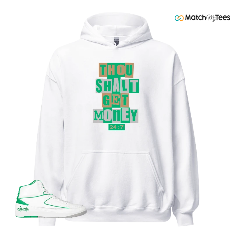 NIKE AIR JORDAN 2 RETRO LUCKY GREEN SNEAKER Matching Tees hoodie