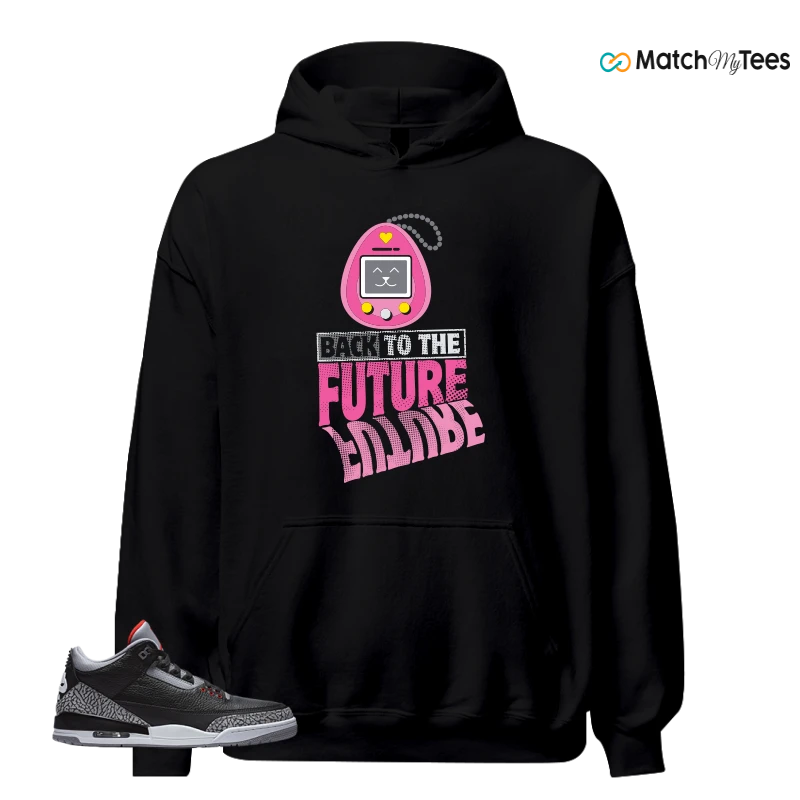 NIKE AIR JORDAN 3 BLACK CEMENT REIMAGINED SNEAKER Matching Tees hoodie