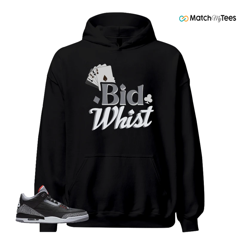 NIKE AIR JORDAN 3 BLACK CEMENT REIMAGINED SNEAKER Matching Tees hoodie