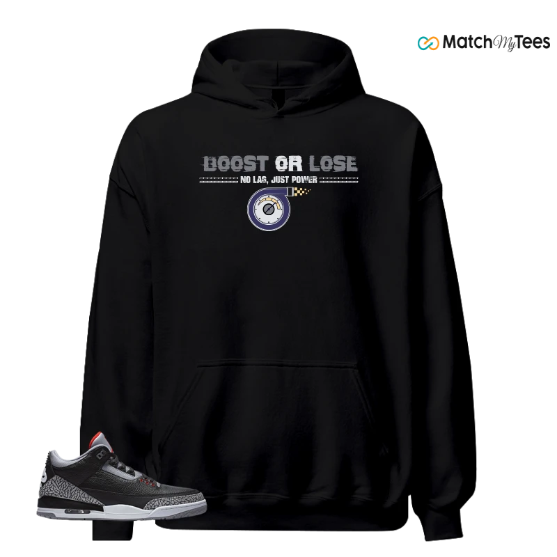 NIKE AIR JORDAN 3 BLACK CEMENT REIMAGINED SNEAKER Matching Tees hoodie